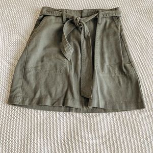Francesca’s olive green mini skirt